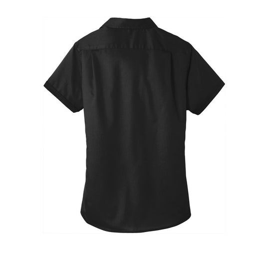 Port Authority Women's Short Sleeve SuperPro Twill Shirt - Back