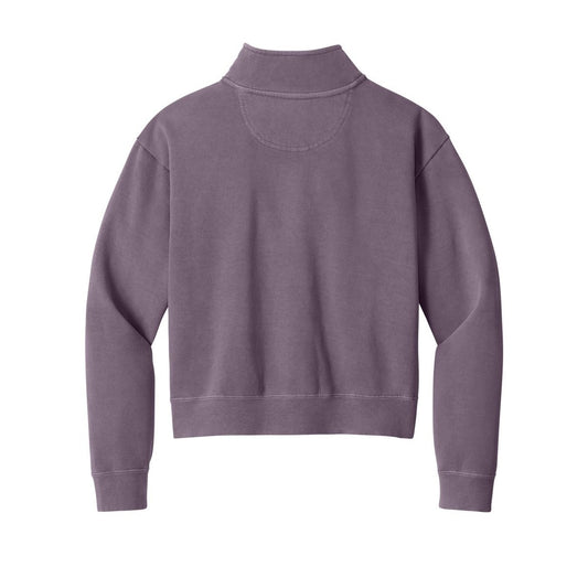 Comfort Colors Women's Mid-Length 1/4-Zip Sweatshirt - Back