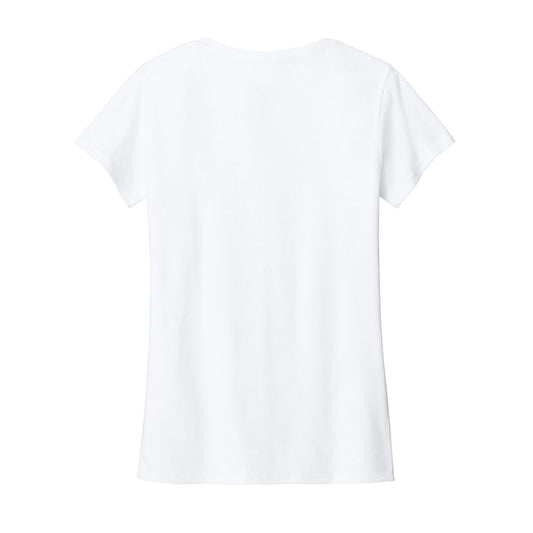 Gildan Women's Heavy Cotton 100% Cotton V-Neck T-Shirt - Back