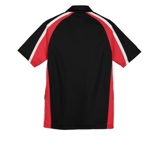 Sport-Tek Tricolor Micropique Sport-Wick Polo - Back