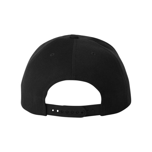 Premium Flat Bill Snapback Cap - Back