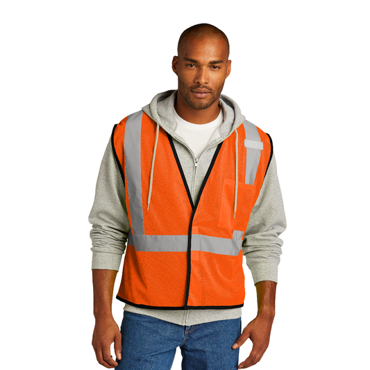 CornerStone® ANSI 107 Class 2 Economy Mesh One-Pocket Vest