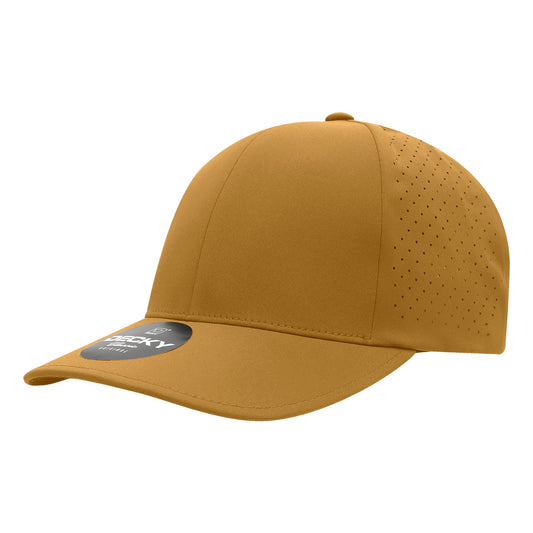 6 Panel Low Profile Structured Perforated Performance Cap - Front