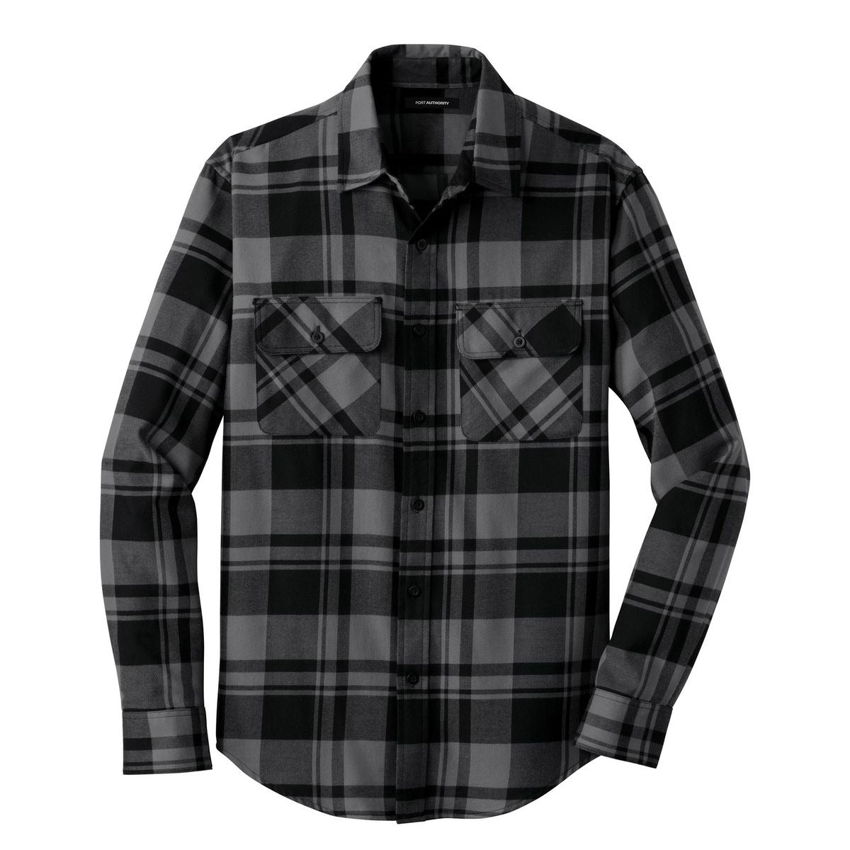 Port Authority Plaid Flannel Shirt - Front