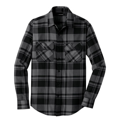 Port Authority Plaid Flannel Shirt - Front