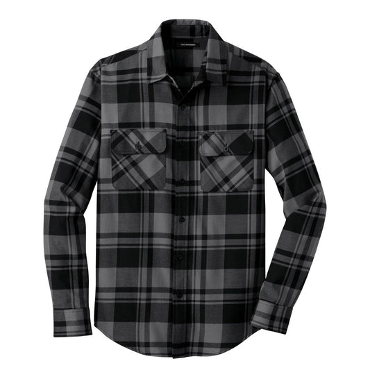 Port Authority Plaid Flannel Shirt - Front