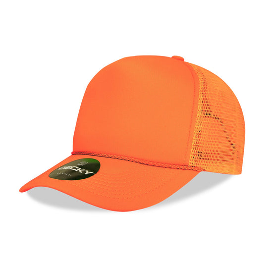 5 Panel Mid Profile Structured Foam Trucker - Front
