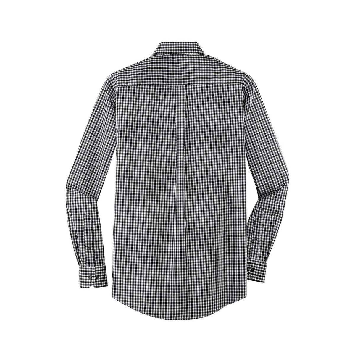 Port Authority Long Sleeve Gingham Easy Care Shirt - Back