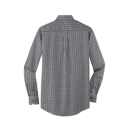 Port Authority Long Sleeve Gingham Easy Care Shirt - Back