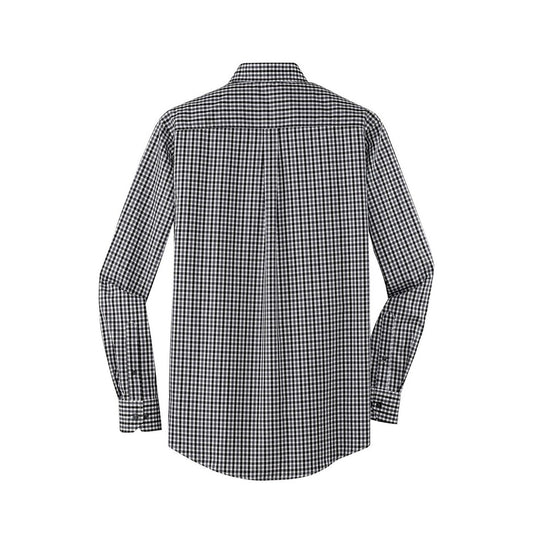 Port Authority Long Sleeve Gingham Easy Care Shirt - Back