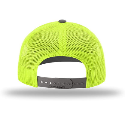 Charcoal/ Neon Yellow - Back