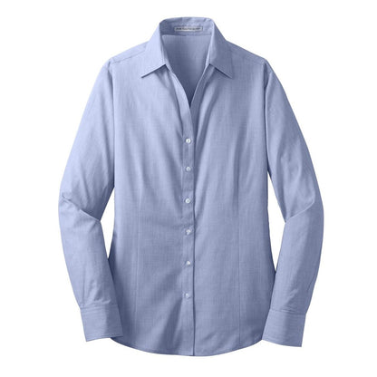 Port Authority Women's Crosshatch Easy Care Shirt - Front