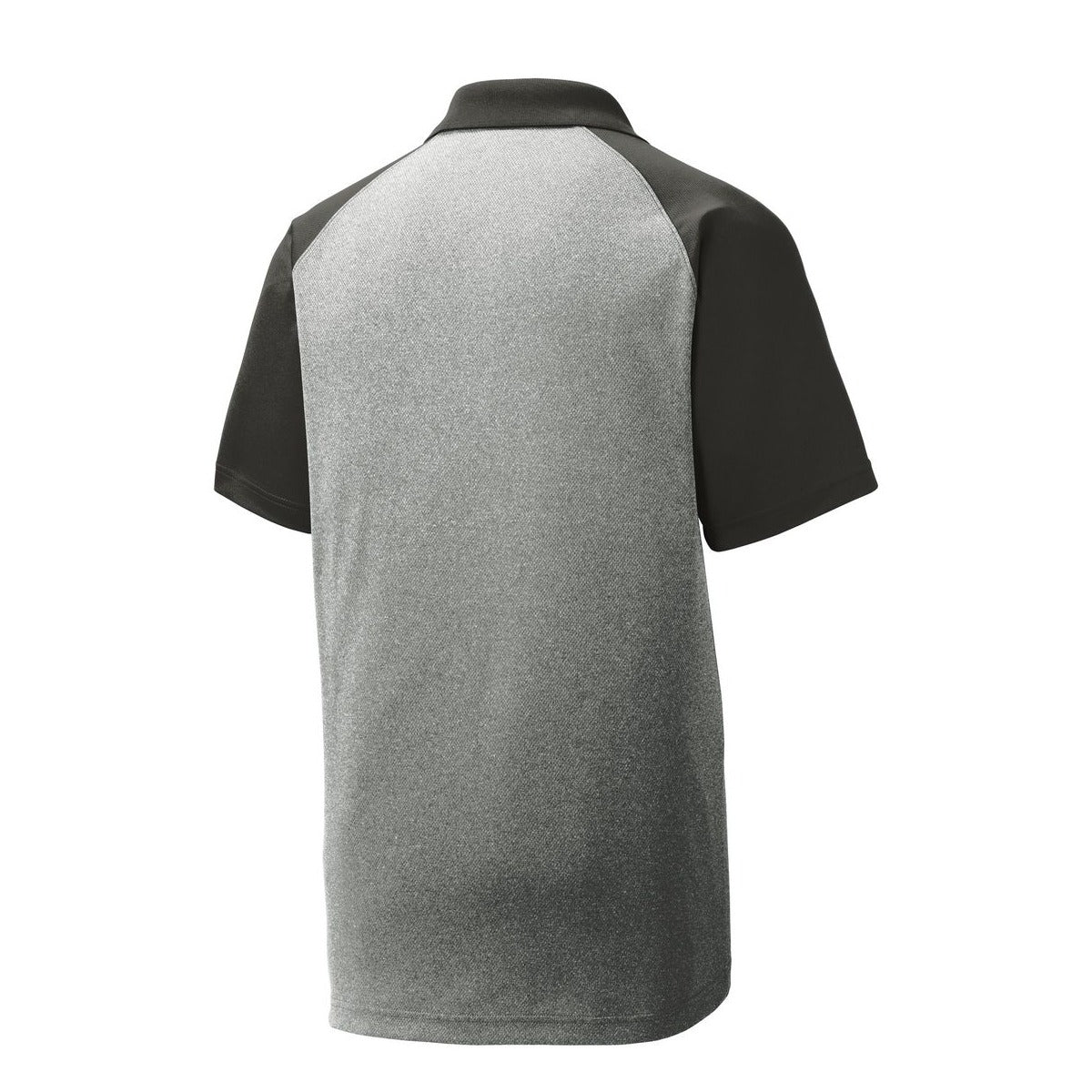 Sport-Tek PosiCharge RacerMesh Raglan Heather Block Polo - Back