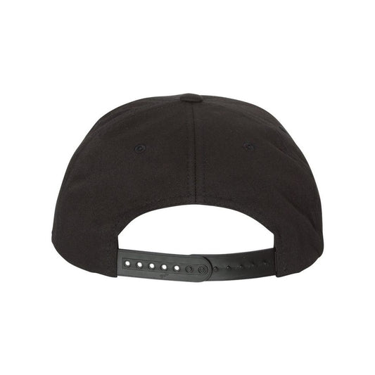 Lightly-Structured Five-Panel Snapback Cap - Back