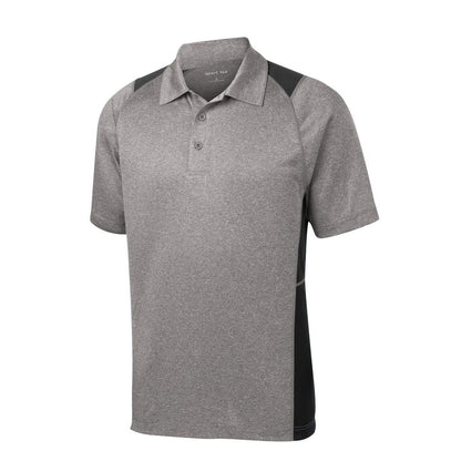 Sport-Tek Heather Colorblock Contender Polo - Front
