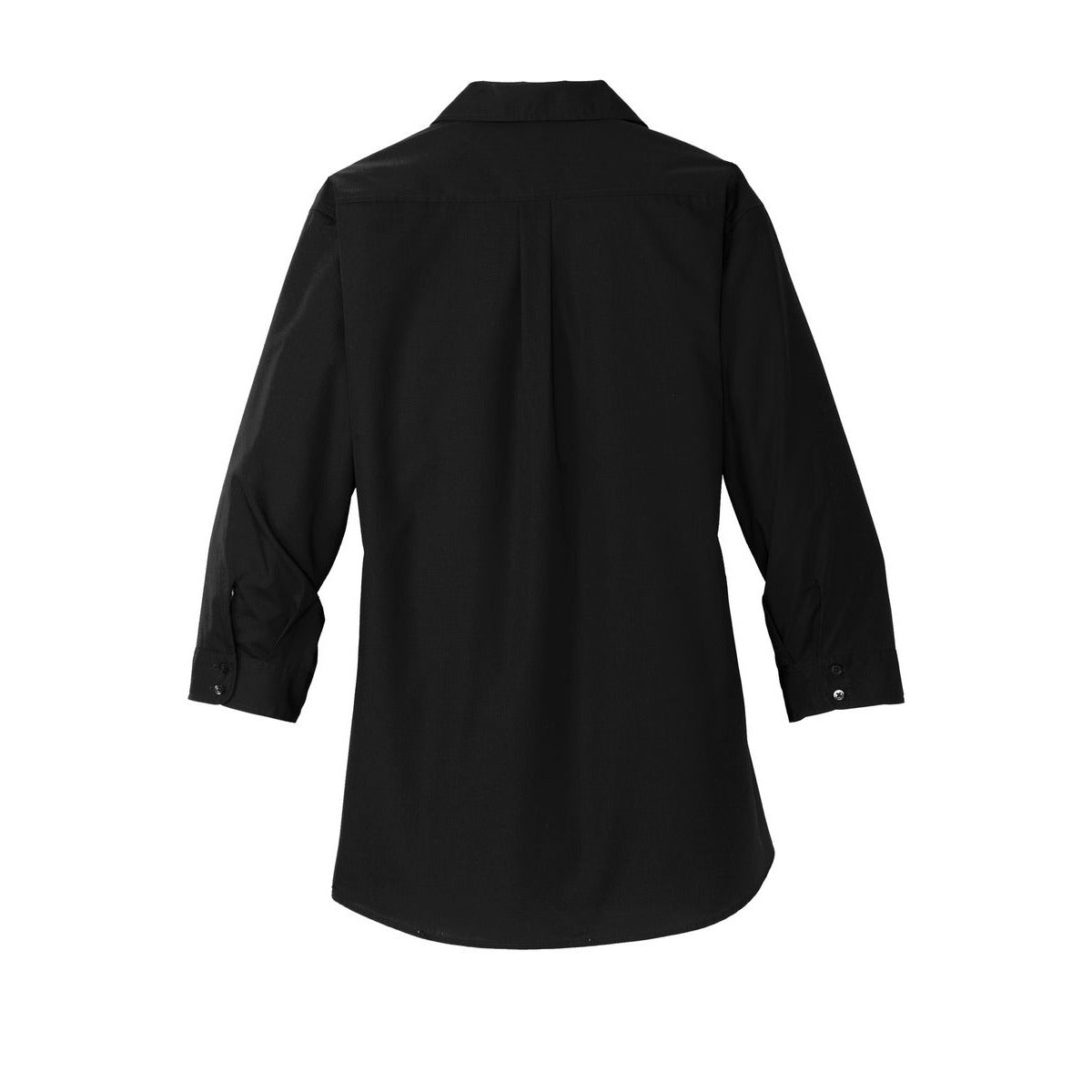 Port Authority Women's 3/4-Sleeve Carefree Poplin Shirt - Back