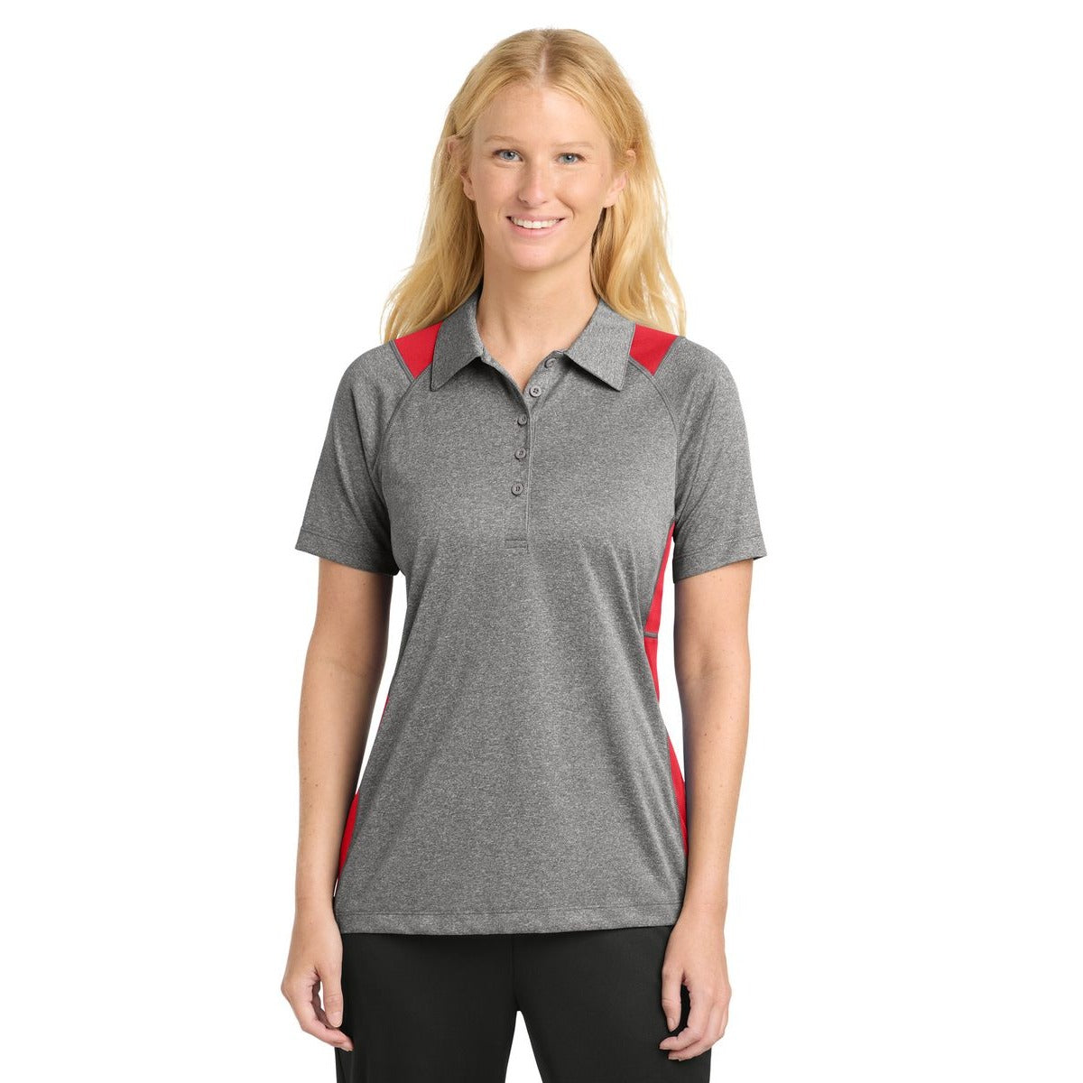 Vintage Heather/ True Red - Model
