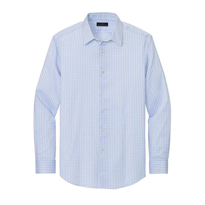 Newport Blue/ Pearl Pink Fine Check - Front