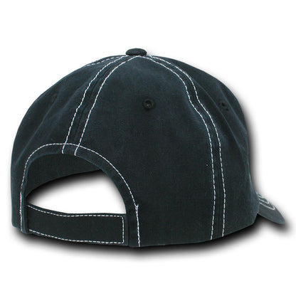 6 Panel Low Profile Relaxed Contra-Stitch Dad Hat - Detail