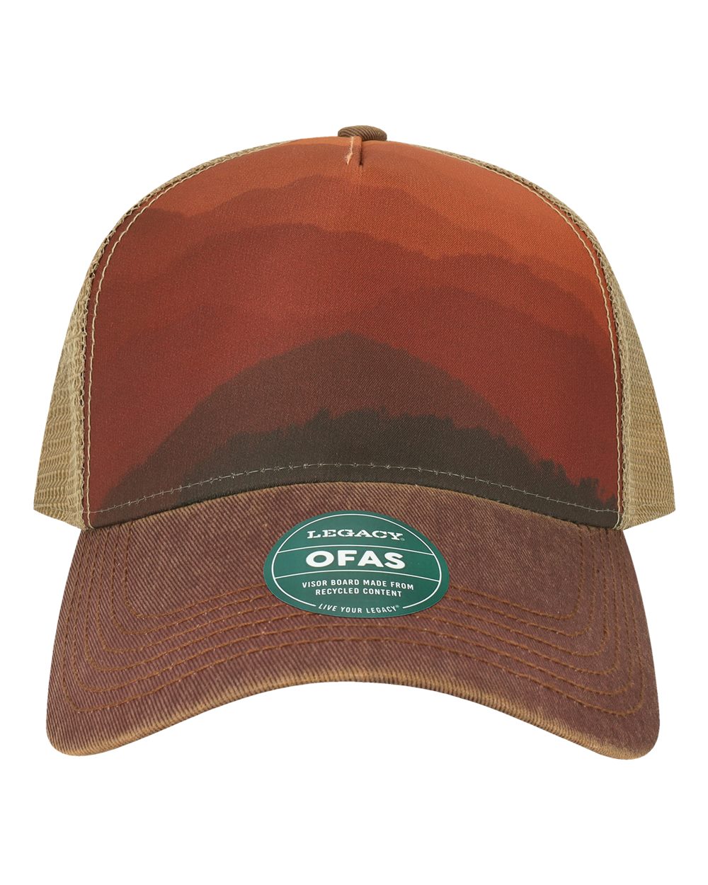 Mt Sunset/ Maroon/ Khaki - Front
