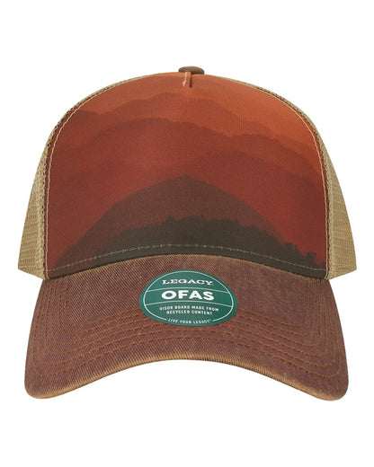Mt Sunset/ Maroon/ Khaki - Front