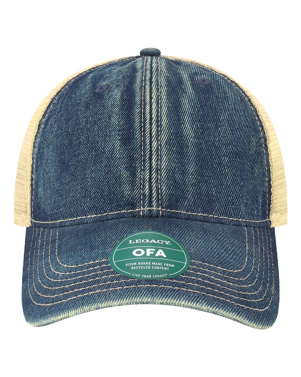 Blue Denim/ Khaki - Front
