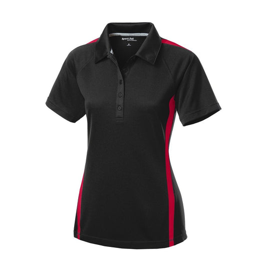Sport-Tek Women's PosiCharge Micro-Mesh Colorblock Polo - Front