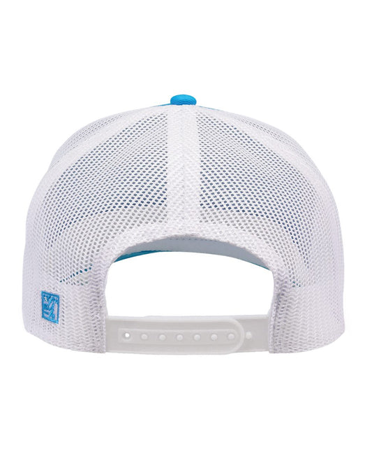Aqua Blue/ White - Back