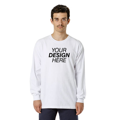 Los Angeles Apparel Long Sleeve Garment Dye Crew Neck 6.5oz 1807GD