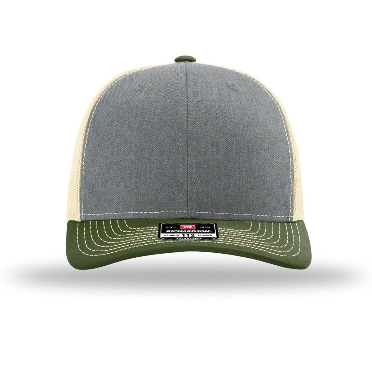 Heather Grey/ Birch/ Army Olive - Front
