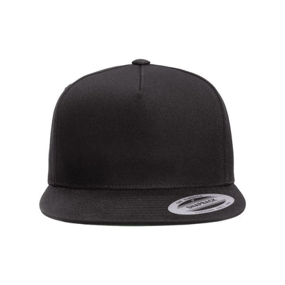 Five-Panel Cotton Twill Snapback Cap - Front