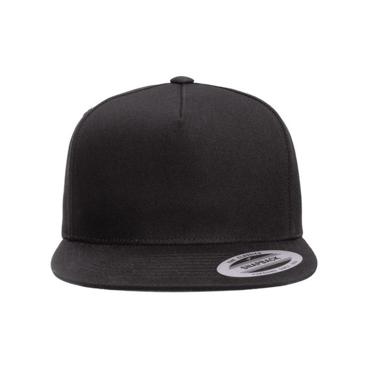 Five-Panel Cotton Twill Snapback Cap - Front