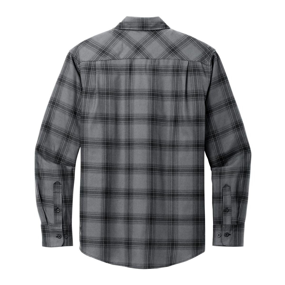 Grey/ Black Open Plaid - Back