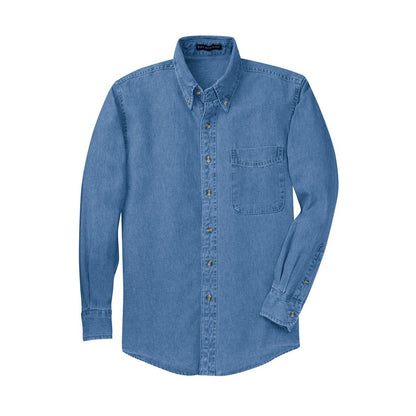 Port Authority Long Sleeve Denim Shirt - Front