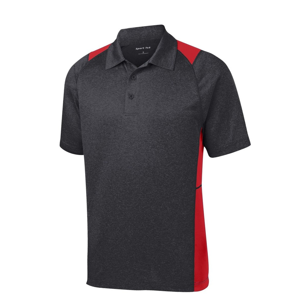 Graphite Heather/ True Red - Front
