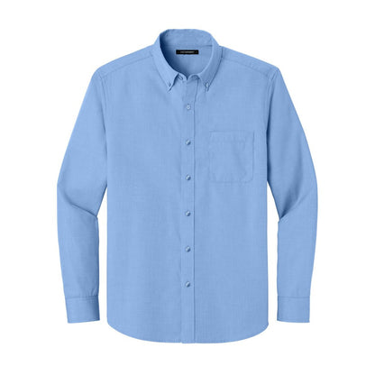 Port Authority Long Sleeve Nailhead Easy Care Shirt - Front