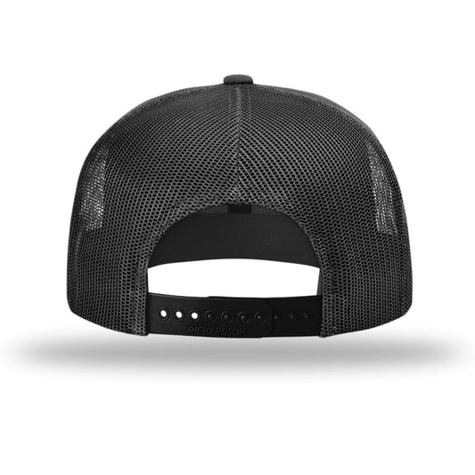 Richardson Acrylic-Wool Blend Flatbill Trucker - Back