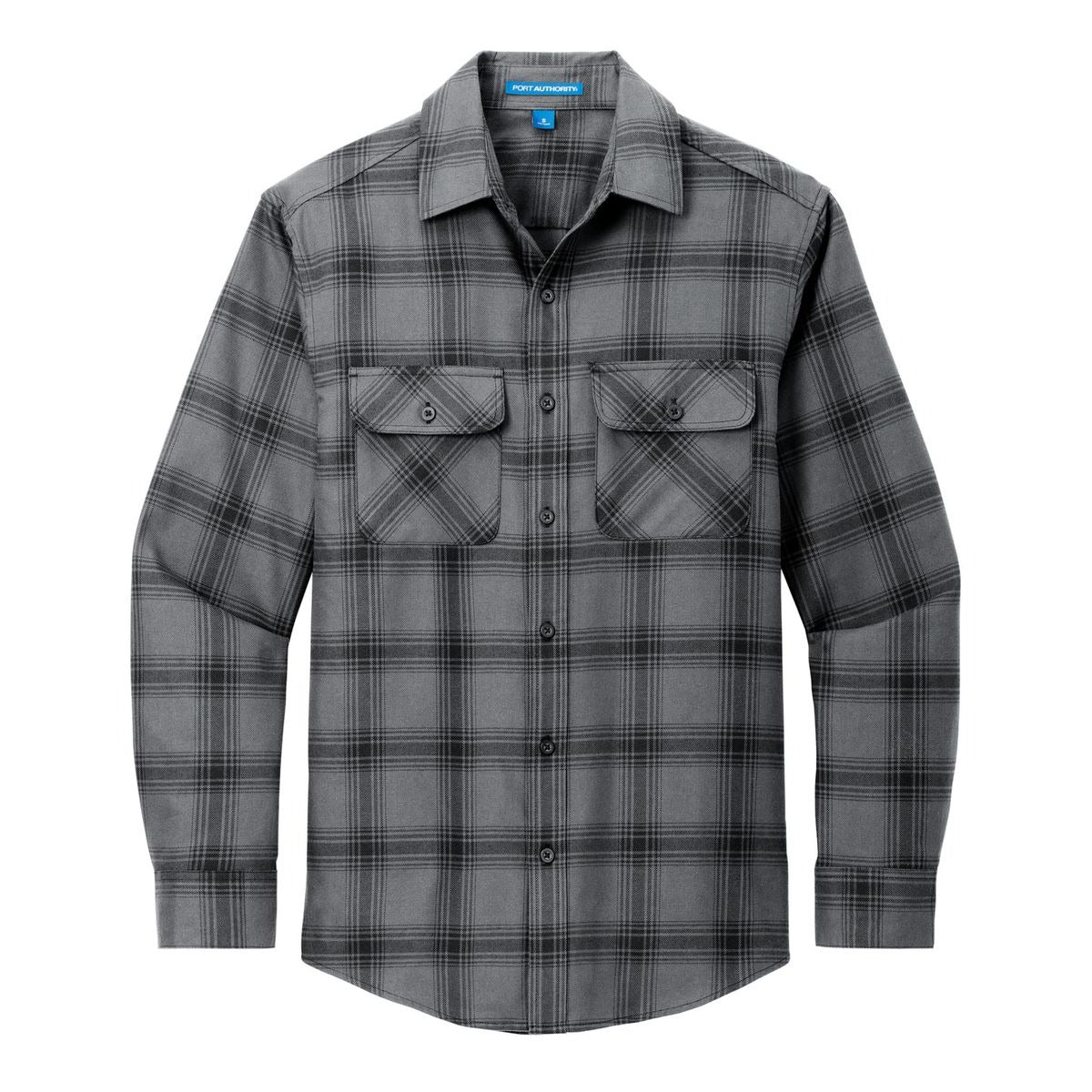 Grey/ Black Open Plaid - Front