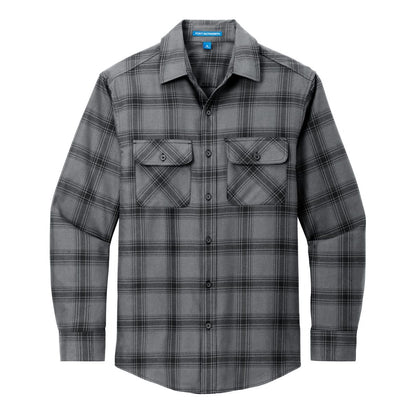 Grey/ Black Open Plaid - Front