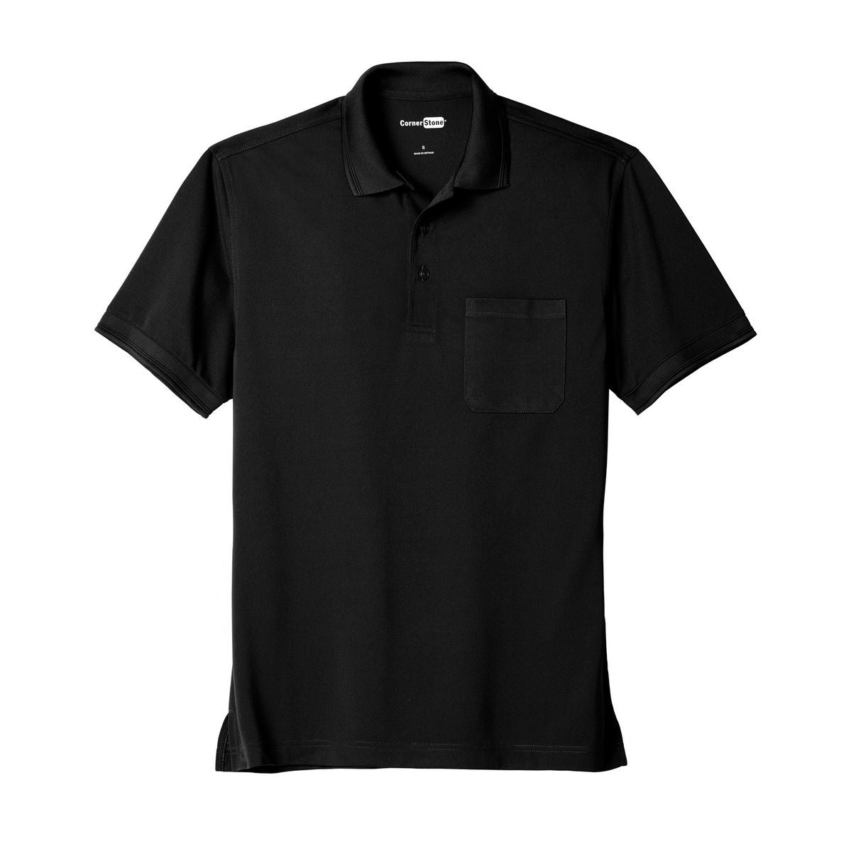 CornerStone Industrial Snag-Proof Pique Pocket Polo - Front