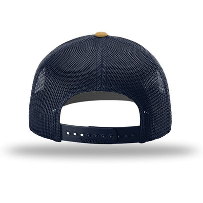 Cream/ Navy/ Amber Gold - Back