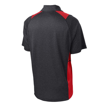 Graphite Heather/ True Red - Back
