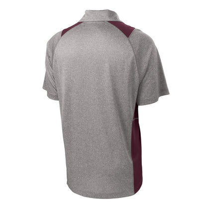 Vintage Heather/ Maroon - Back