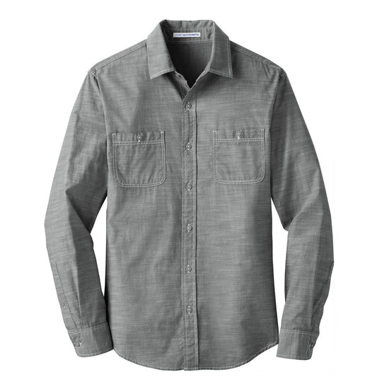 Port Authority Slub Chambray Shirt - Front