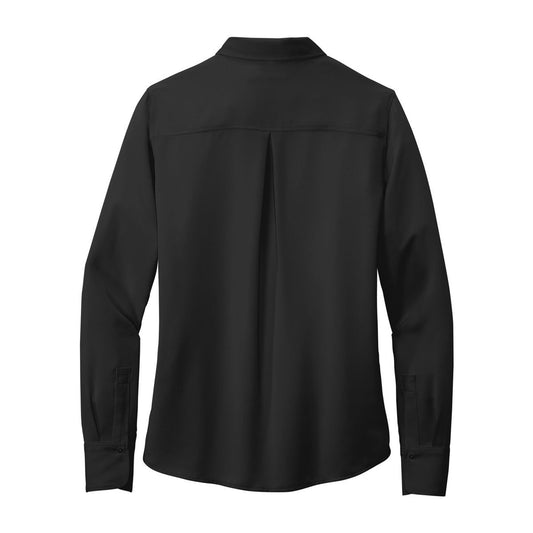 Brooks Brothers Women's Full-Button Satin Blouse - Back