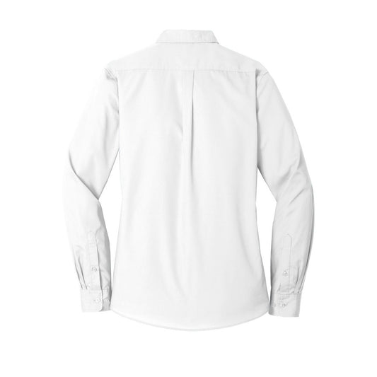 Port Authority Women's Long Sleeve Carefree Poplin Shirt - Back