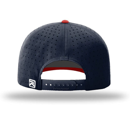 Navy/ Navy/ Red - Back