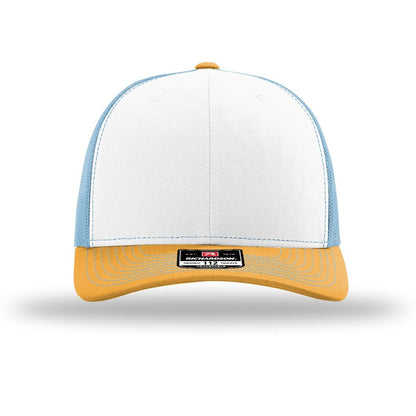 White/ Columbia Blue/ Yellow - Front