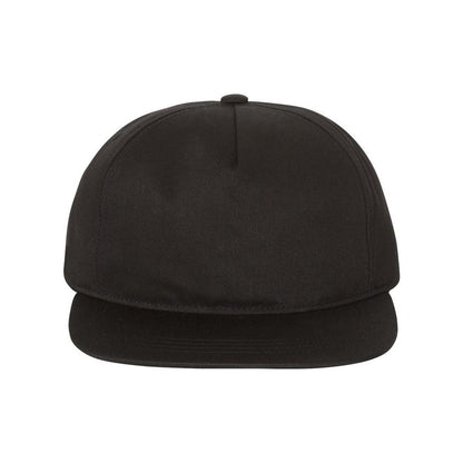 Lightly-Structured Five-Panel Snapback Cap - Front