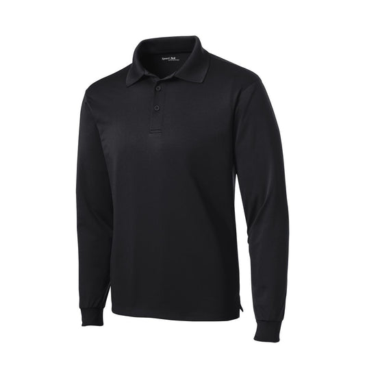Sport-Tek Long Sleeve Micropique Sport-Wick Polo - Front